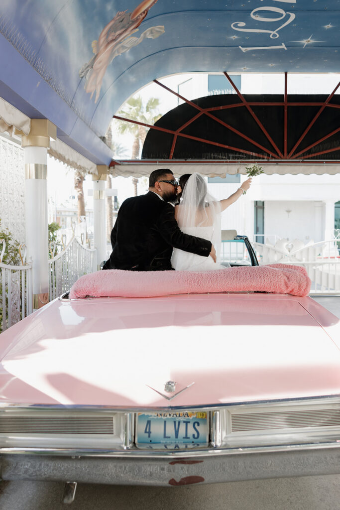 Elvis pink Cadillac ceremony 