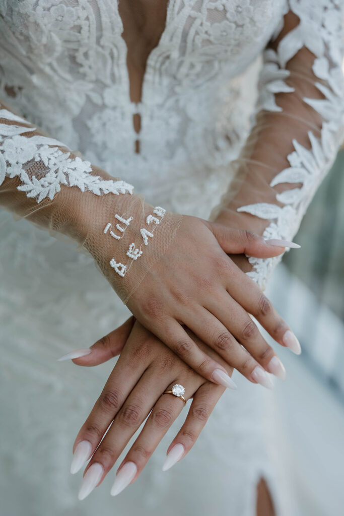 los cabos wedding sleeve "til death" details